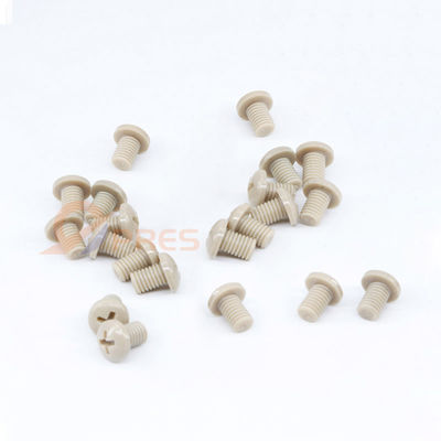 ซื้อ อุตสาหกรรม PEEK 1000 อะไหล่ที่แปรรูปสกรู ทนอุณหภูมิสูง online manufacture